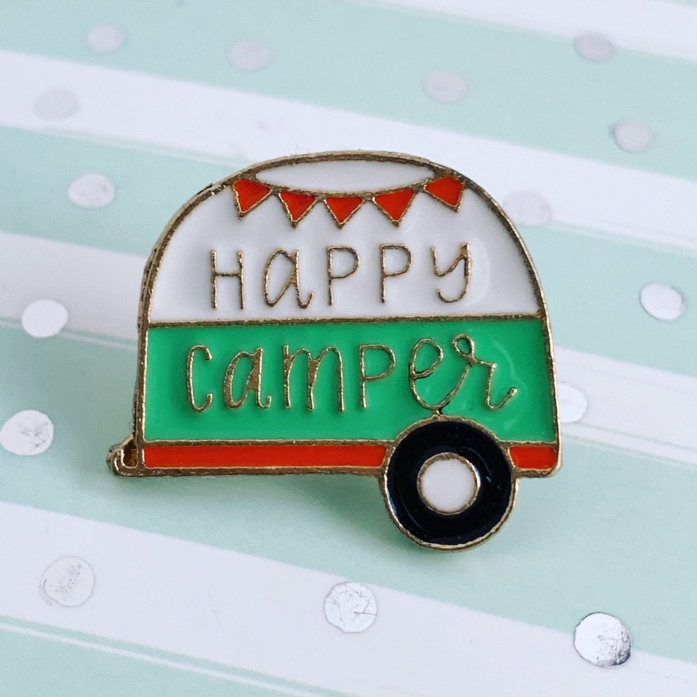 Happy Camper Enamel Pin